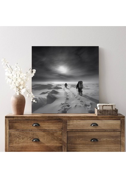 Karlı Zirve Yolculuğu Kanvas Tablo modelleri