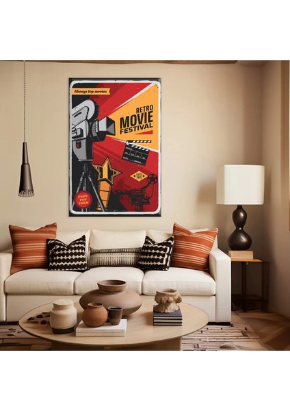 Film Festivali Nostaljisi Kanvas Tablo