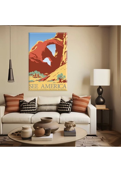 Amerika'nın Manzaraları Kanvas Tablo