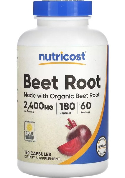 Beet Root Organic 800 Mg 180 Kapsül