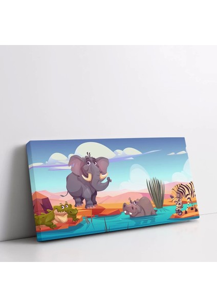 Dostların Su Banyosu Kanvas Tablo fiyatları