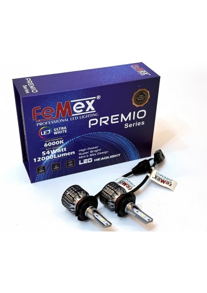 Premio H7 Şimşek Etkili Led Xenon 54W 12000 Lumen
