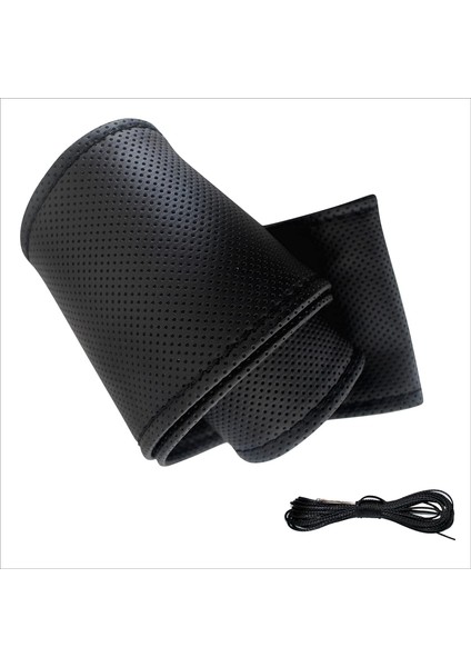 Sportif Dikmeli Delikli Deri Direksiyon Kılıfı