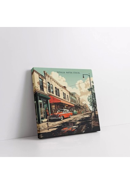 Nostaljik Sokak Kanvas Tablo fiyatları