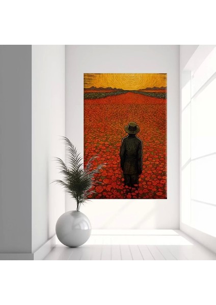 Anıların Kızıllığı Kanvas Tablo