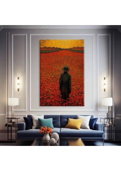 Anıların Kızıllığı Kanvas Tablo fiyatları