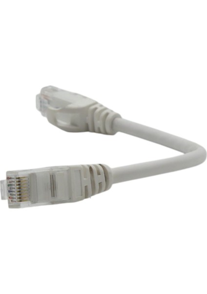 0,20 mt Lszh Cat6 Utp Patch Cord Beyaz (10'lu Paket)