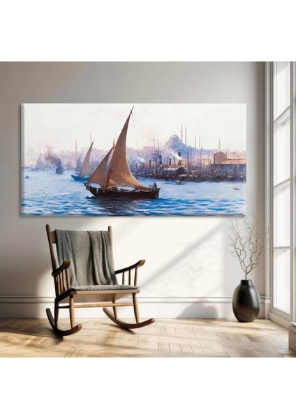 Boğazda Yelken Kanvas Tablo fiyatları
