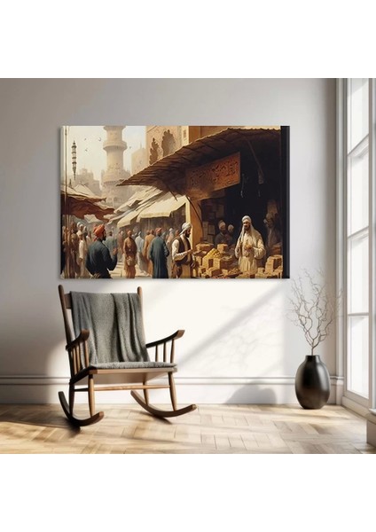 Tarihi Çarşı Kanvas Tablo
