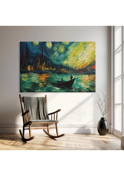 Geceye Fısıldayan Yıldızlar Kanvas Tablo fiyatları