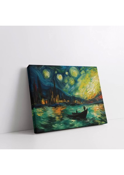Geceye Fısıldayan Yıldızlar Kanvas Tablo modelleri