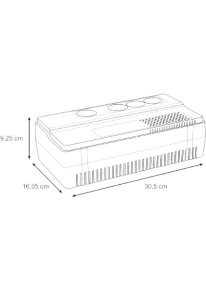 Schneıder Electrıc BVS650I-GR Apc Easy Ups Bvs 650VA Schuko Avr Kesintisiz Güç Kaynağı