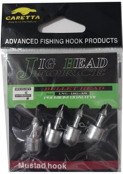 Force Bullet Head Lng Jig Head (Mustad Iğneli)
