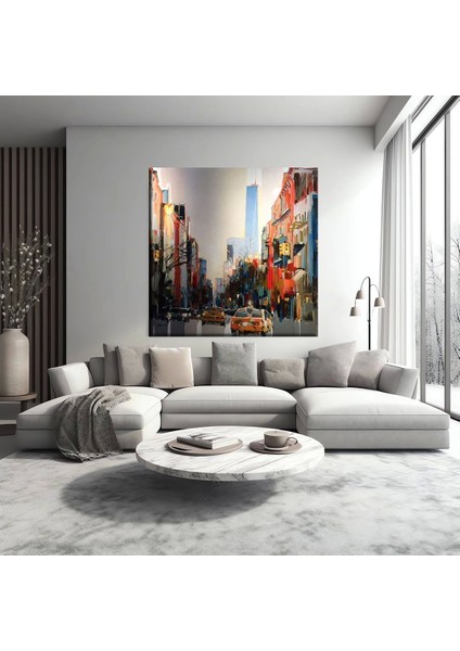 Metropolün Renkleri Kanvas Tablo