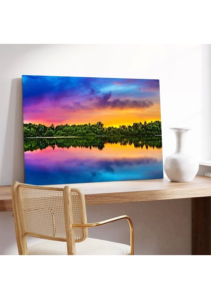 Pastel Günbatımı Kanvas Tablo modelleri