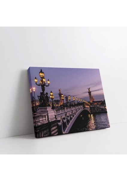 Akşamüstü Nehir Yolu Kanvas Tablo fiyatları