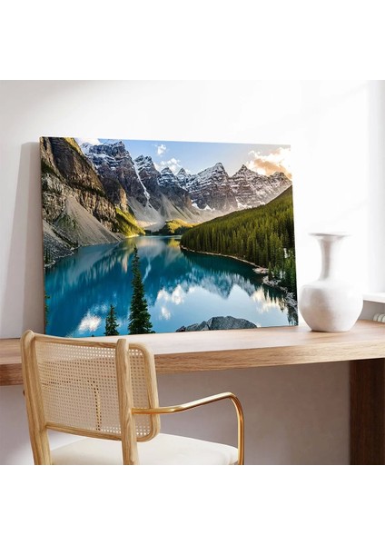Dağ Gölü Kanvas Tablo modelleri