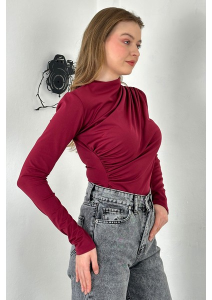 Sendy Kumaş Drapeli Bluz fiyatları