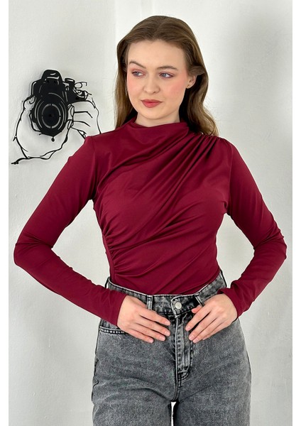 Sendy Kumaş Drapeli Bluz indirimleri