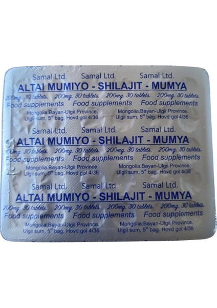 Saf Mumiyo 30'lu Tablet