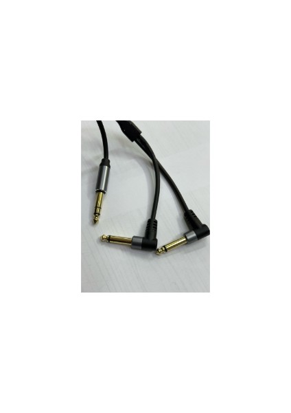6.3 mm Stereo 2x 6.3 mm Mono Kablo 6.3 mm Y Kablo