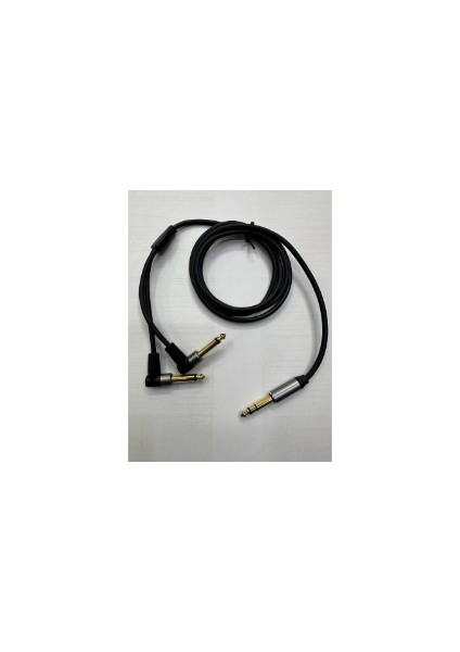 6.3 mm Stereo 2x 6.3 mm Mono Kablo 6.3 mm Y Kablo