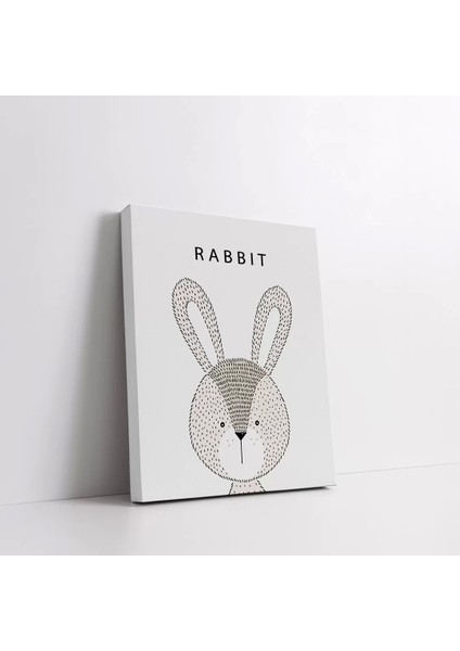 Tavşanın Sessiz Dünyası Kanvas Tablo fiyatları