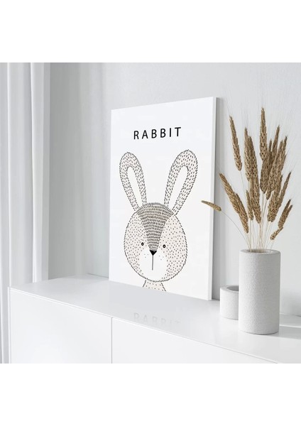 Tavşanın Sessiz Dünyası Kanvas Tablo modelleri