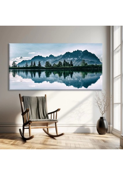 Dağ Yansımaları Kanvas Tablo