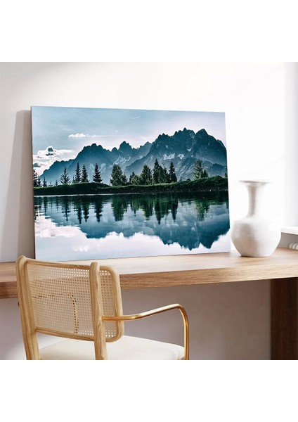 Dağ Yansımaları Kanvas Tablo modelleri