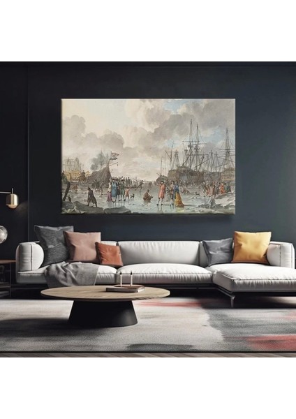 Limanın Sabahı Kanvas Tablo fiyatları