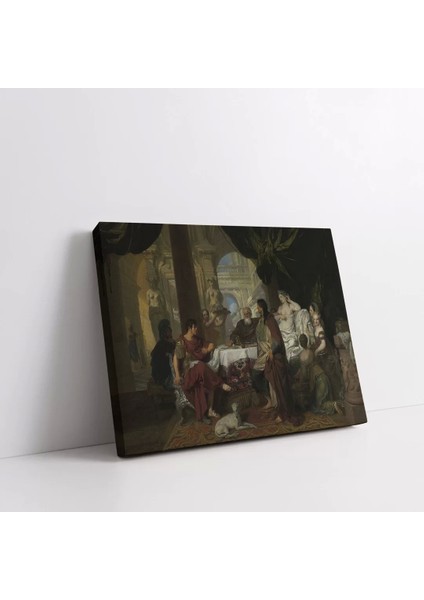 Akşam Sohbeti Kanvas Tablo fiyatları