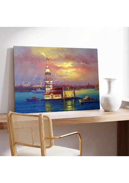 Majestik Kule Kanvas Tablo modelleri