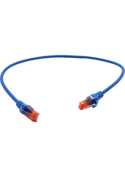 Patch Cord Utp Cat6 0.50 mt Blue (10'lu Paket)