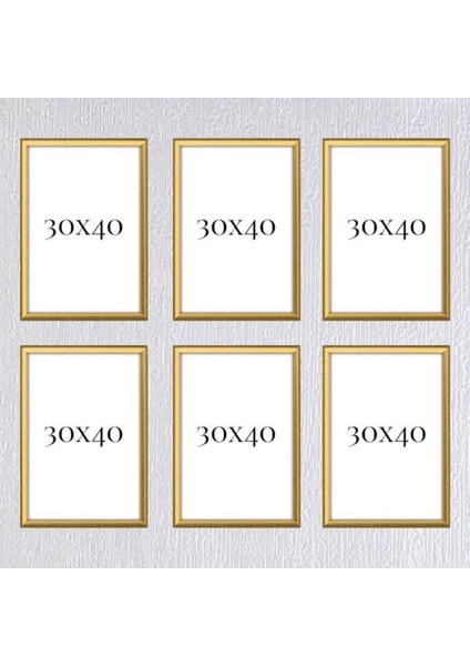 Altılı 30X40 Çerçeve ( Postersiz ) - BOS1014