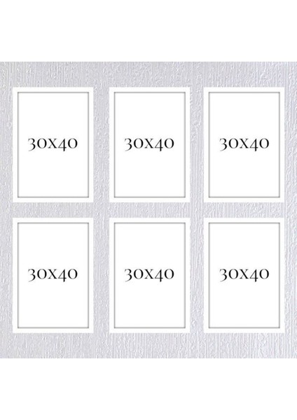 Altılı 30X40 Çerçeve ( Postersiz ) - BOS1014