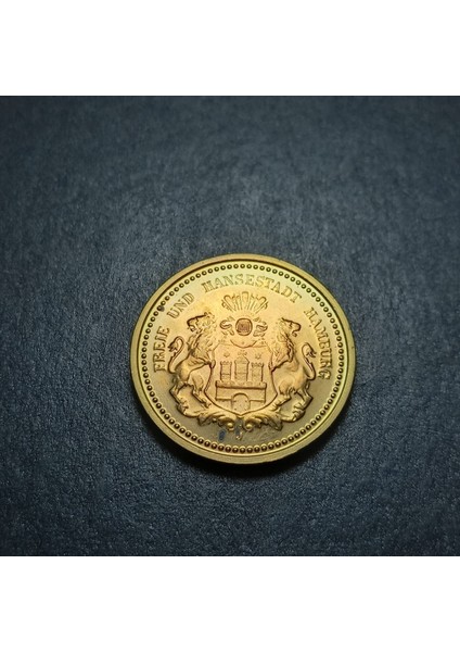 399636769F602AF5CC Almanya 20MARK Hamburg 1990 Hatıra Madalya 9gr. / 26MM