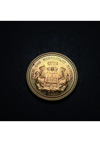 399636769F602AF5CC Almanya 20MARK Hamburg 1990 Hatıra Madalya 9gr. / 26MM