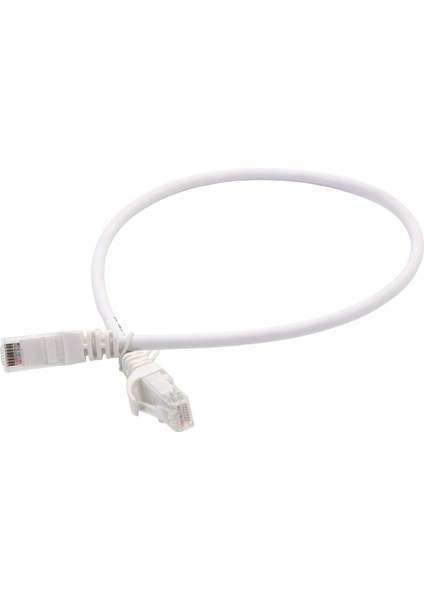 0,50 mt Cat6 Utp Lszh Patch Cord Whıte