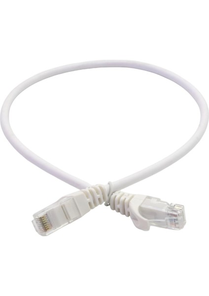 0,50 mt Cat6 Utp Lszh Patch Cord Whıte