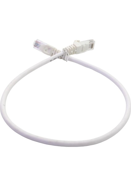 0,50 mt Cat6 Utp Lszh Patch Cord Whıte