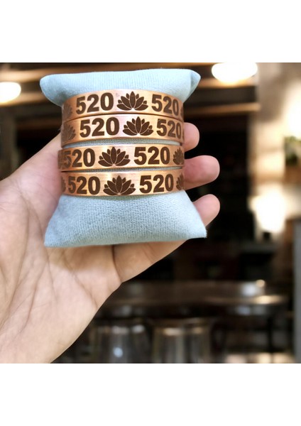520 Para Sekanslı Saf Bakır Unisex Model Bileklik Bakır Bileklik