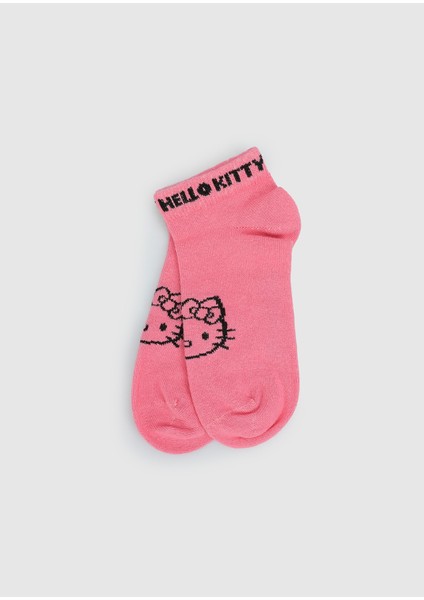 Pembe Hello Kitty Pembe Patik Çorap 31-34