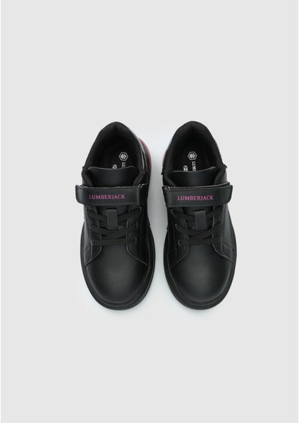 Poli Siyah Kız Çocuk Sneaker