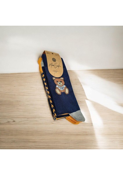 - 3'lü Teddy Bear Ayıcık Desenli Çorap