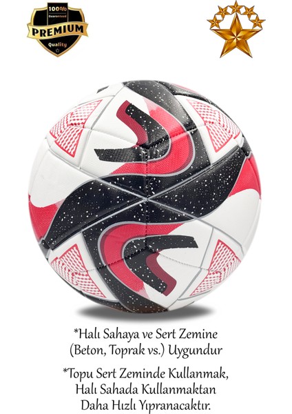 Futbol Topu Pompa Hediyeli Profesyonel Halı ve Çim Saha Futbol Topu Avantajlı Kaliteli Futbol Topu Dikişli Futbol Topu