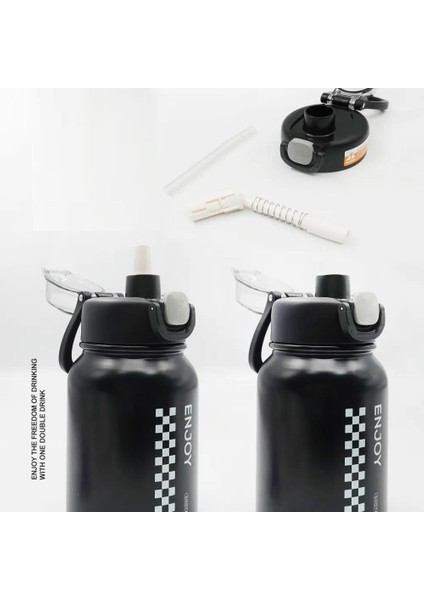 Chees Çelik Termos Matara 900 ml Ekru indirimleri