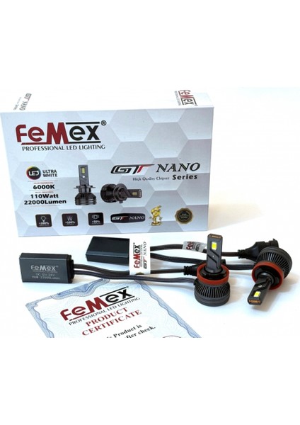 Gt Nano Pro H9 Şimşek Etkili Led Xenon 110W 22000 Lumen fiyatları