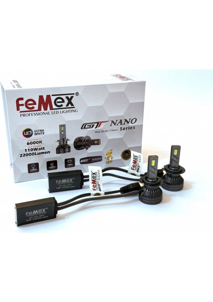 Gt Nano Pro H7 Şimşek Etkili Led Xenon 110W 22000 Lumen