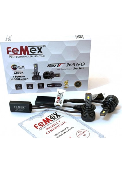 Gt Nano Pro H7 Şimşek Etkili Led Xenon 110W 22000 Lumen